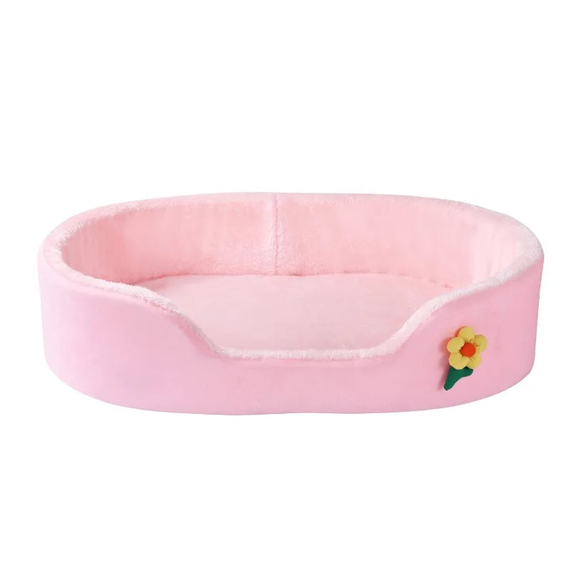 New Arctic Velvet Oval Autumn/Winter Warm Pet Nests Dog Nests Small and Medium Sized Dog Beds Pet Supplies