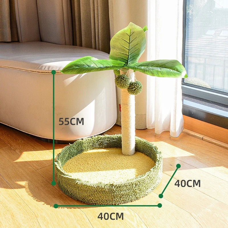 Sisal Rope Cat Climbing Tree with Condo and Perches Space-Saving Cat Tree for Small Apartments Durable Stable Cat Tower Pet Toys