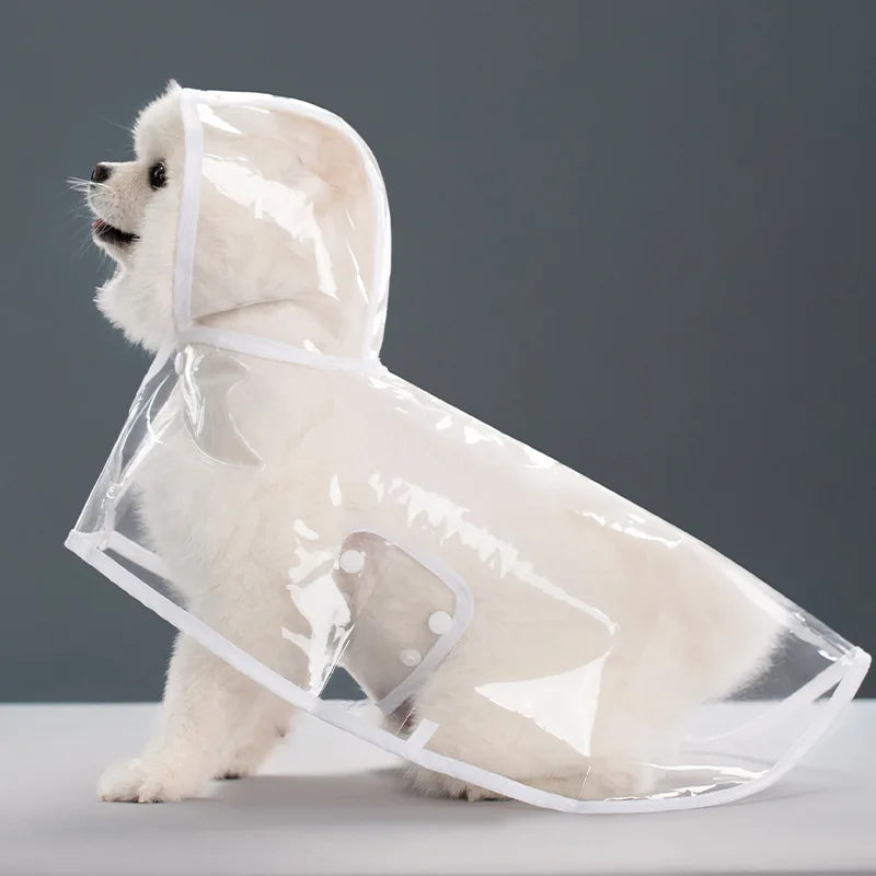 Pet Raincoat Puppy Dog Transparent Rainwear for Small Medium Large Dogs Puppy Rain Poncho Pet Supplies Dogs Waterproof Clothes