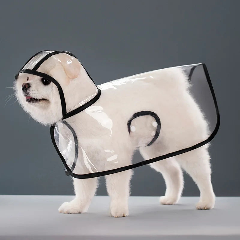 Pet Raincoat Puppy Dog Transparent Rainwear for Small Medium Large Dogs Puppy Rain Poncho Pet Supplies Dogs Waterproof Clothes