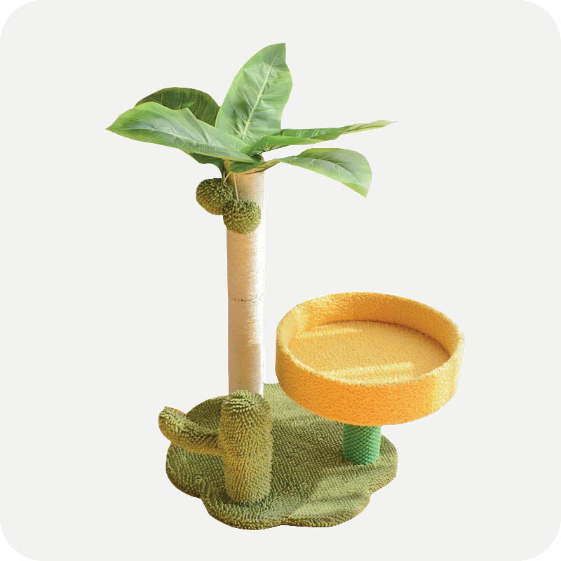 Tropical Tree Style Cat Scratcher