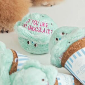 Mint Ice Cream Dog Toy - Snuffle Toy for Dogs and Interactive Enrichment - Pets Station