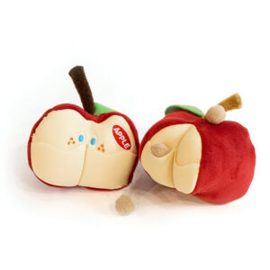Sliced Apple Dog Toy and Snuffle Toy for Dogs with Treat Pockets - Pets Station